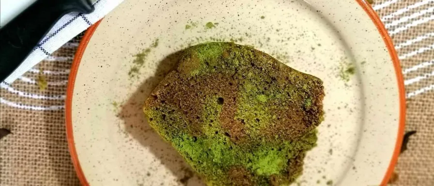 Marbré végétal au matcha et hojicha