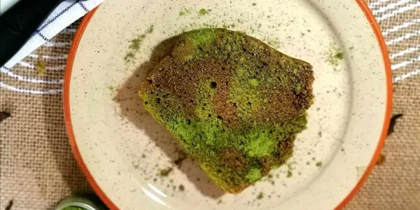 Marbré végétal au matcha et hojicha